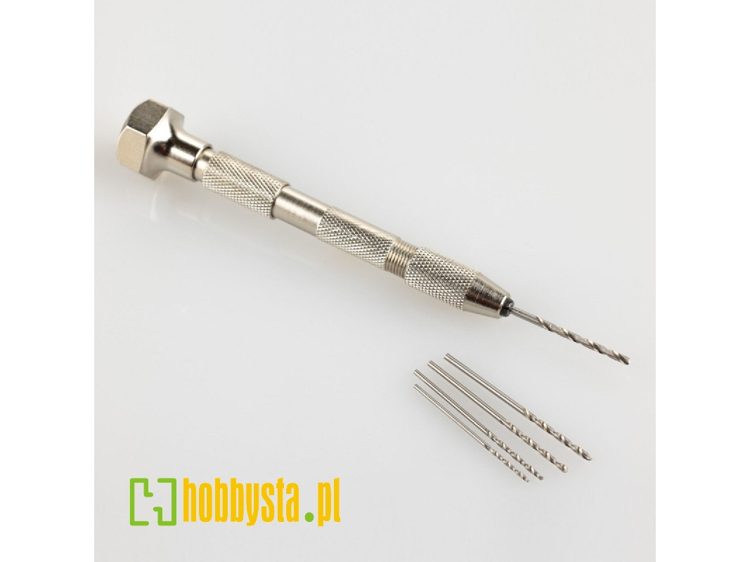 Hand Drill With Five Drills (1, 1.2, 1.4, 1.5 And 1.8 Mm) - image 1 Hand Drill With Five Drills (1, 1.2, 1.4, 1.5 And 1.8 Mm) - image 1