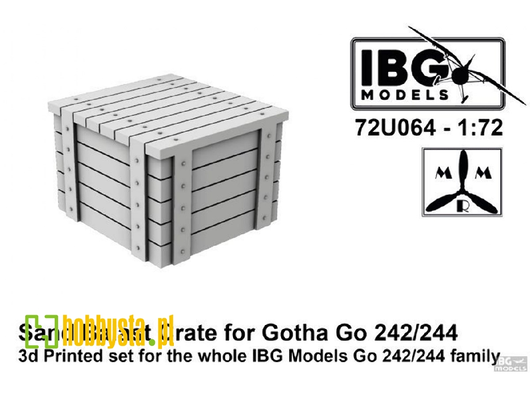 Sand Balast Crate For Gotha Go 242/244 - image 1 Sand Balast Crate For Gotha Go 242/244 - image 1