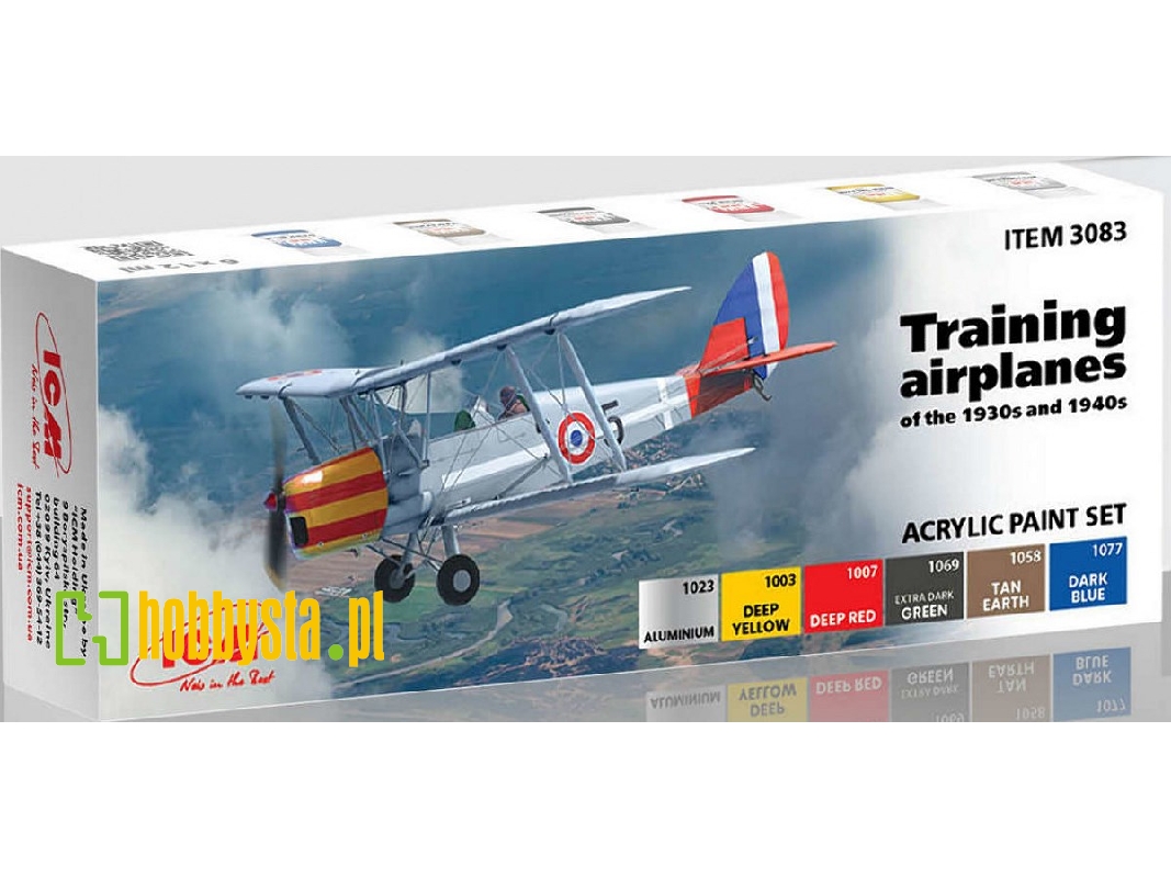 Acrylic Paint Set For Training Airplanes Of The 1930s And 1940s - image 1 Acrylic Paint Set For Training Airplanes Of The 1930s And 1940s - image 1
