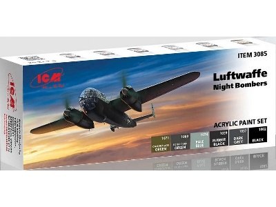 Acrylic Paint Set For Luftwaffe Night Bombers - image 1