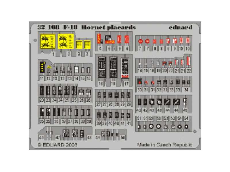 F-18 placards 1/32 - image 1