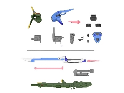 Gunpla 02 (Launcher Striker & Sword Striker) - Option Parts Set - image 2
