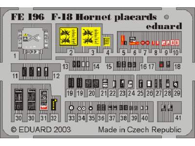 F-18 placards 1/48 - - image 1