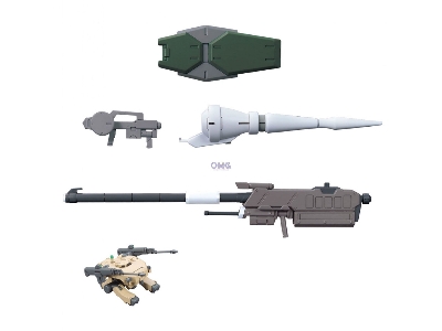 Gunpla 11 (Smoothbore Gun For Barbatos) - Option Parts Set - image 2