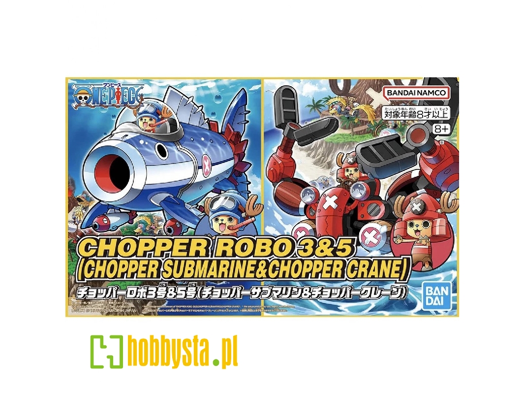 One Piece Chopper Robo 3 & 5 (Chopper Submarine & Chopper Crane) - image 1 One Piece Chopper Robo 3 & 5 (Chopper Submarine & Chopper Crane) - image 1