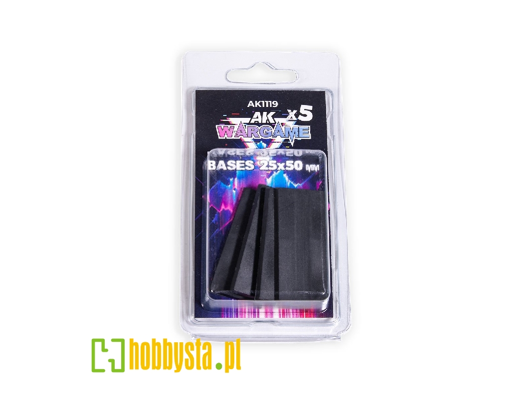Rectangular Bases 25x50mm (5pcs) - image 1