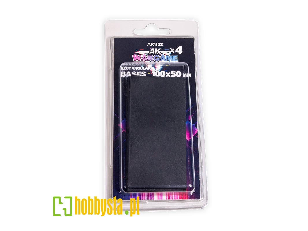 Rectangular Bases 100x50mm (4pcs) - image 1