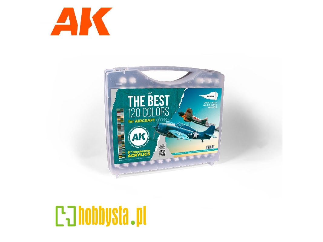 Ak 11706 3g Plastic Briefcase 120 Aircraft Colors Set - image 1 Ak 11706 3g Plastic Briefcase 120 Aircraft Colors Set - image 1