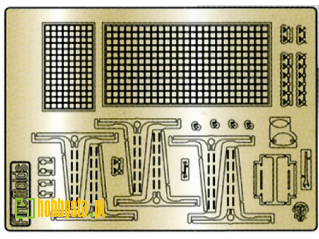 Extra Detail Parts For Type 4 Medium Tank (Photo Etched) - image 1 Extra Detail Parts For Type 4 Medium Tank (Photo Etched) - image 1