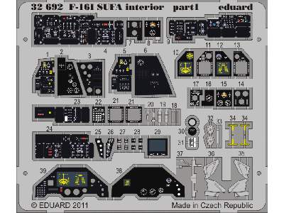 F-16I SUFA interior S. A. 1/32 - Academy Minicraft - image 2