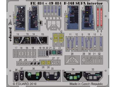 F-16I SUFA interior S. A. 1/48 - Hasegawa - - image 1