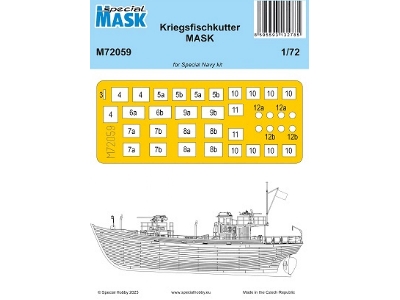 Kriegsfischkutter - Mask Set (For Special Hobby Kits) - image 1