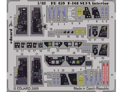 F-16I SUFA interior S. A. 1/48 - Kinetic - - image 1