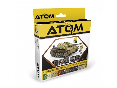 Atom-20730 Stug Iii Ausf.G Exterior & Interior Colors Set - image 1