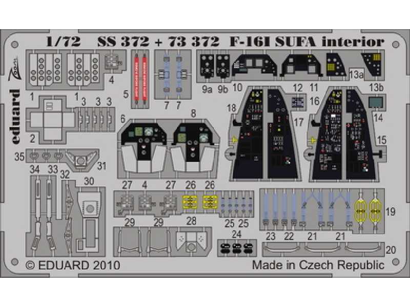 F-16I SUFA interior S. A. 1/72 - Kinetic - image 1