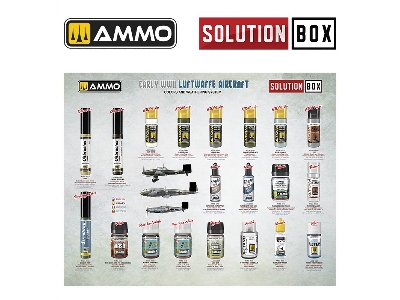 Solution Box 25 - Early Wwii Luftwaffe Aircraft - Colors And Weathering System - image 3