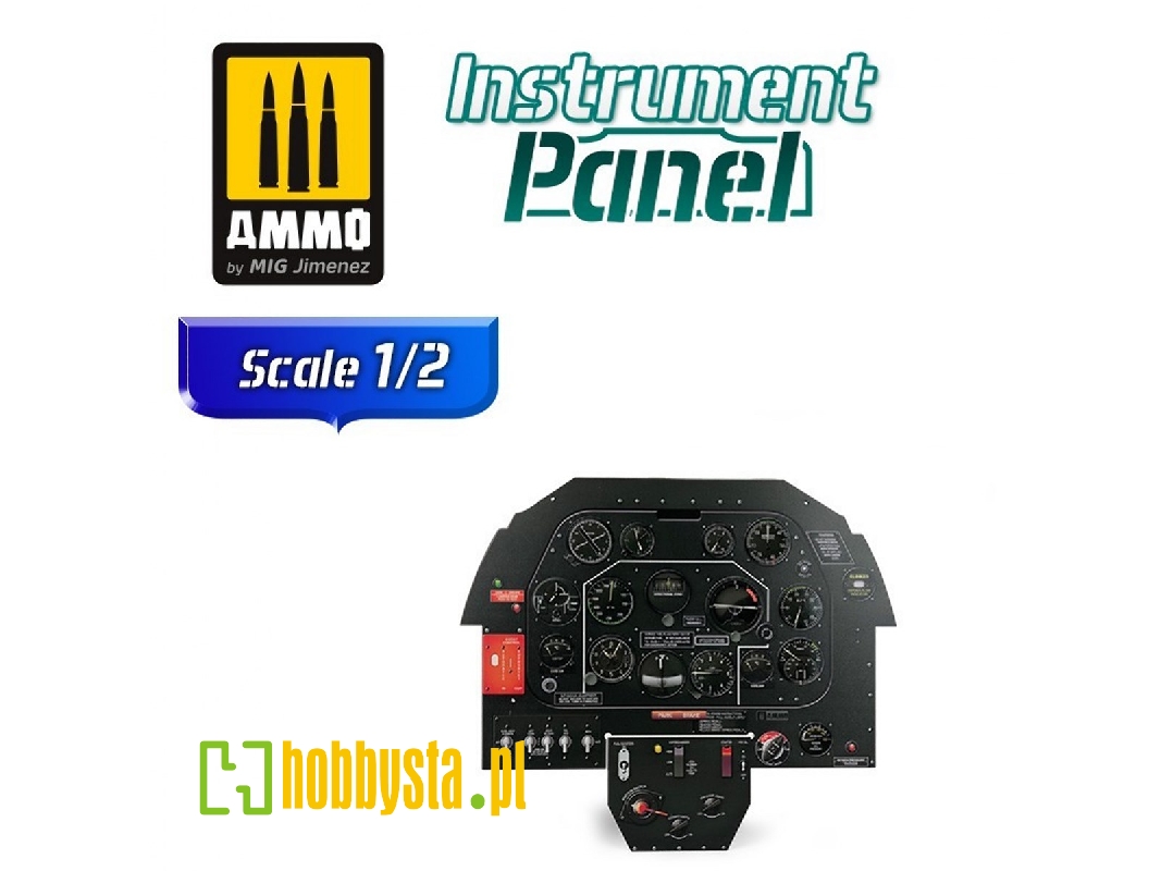 North American P-51b Mustang - Instrument Panel 1/2 - image 1 North American P-51b Mustang - Instrument Panel 1/2 - image 1