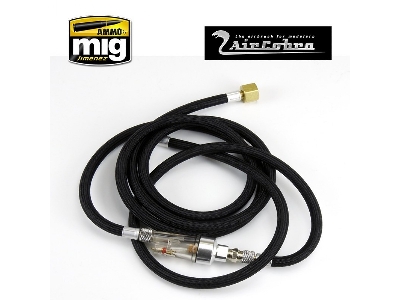 6 Foot Braided Air Hose With Moisture Trap - image 1