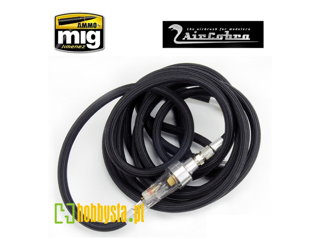 10 Foot Braided Air Hose With Moisture Trap - image 1