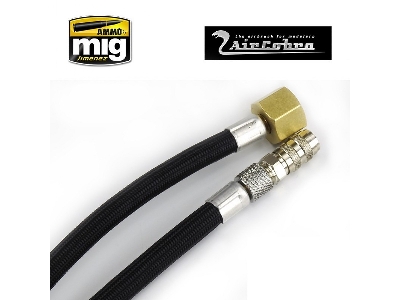 8 Foot Quick Disconnect Braided Air Hose - image 2