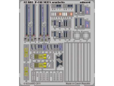 F-16I SUFA seatbelts 1/32 - Academy Minicraft - image 1