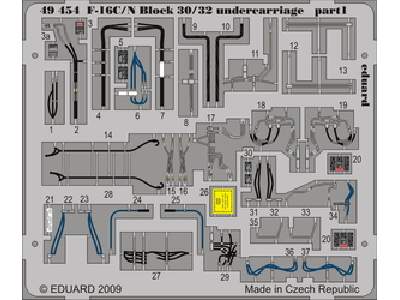 F-16C/ N Block 30/32 undercarriage 1/48 - Tamiya - image 1