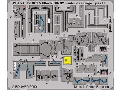 F-16C/ N Block 30/32 undercarriage 1/48 - Tamiya - image 2