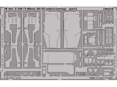 F-16C/ N Block 30/32 undercarriage 1/48 - Tamiya - image 3