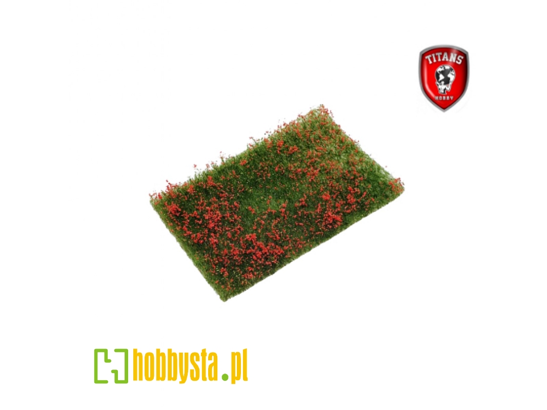 Flowery Meadow Red (15 Mm / 10 X 15 Cm) - image 1 Flowery Meadow Red (15 Mm / 10 X 15 Cm) - image 1