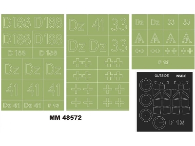 Junkers F-13 - Maxi Paint Mask Set (For Miniart 48002 Kit) - image 1