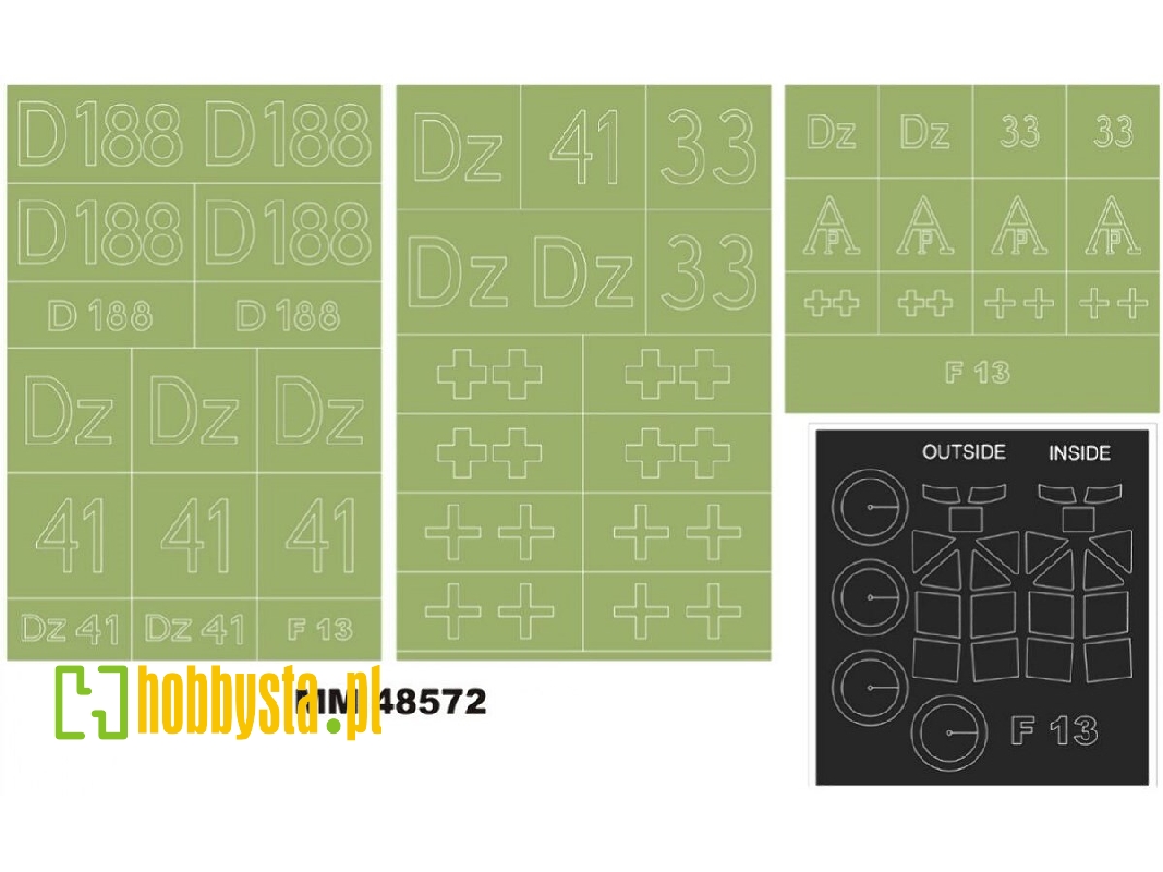 Junkers F-13 - Maxi Paint Mask Set (For Miniart 48002 Kit) - image 1