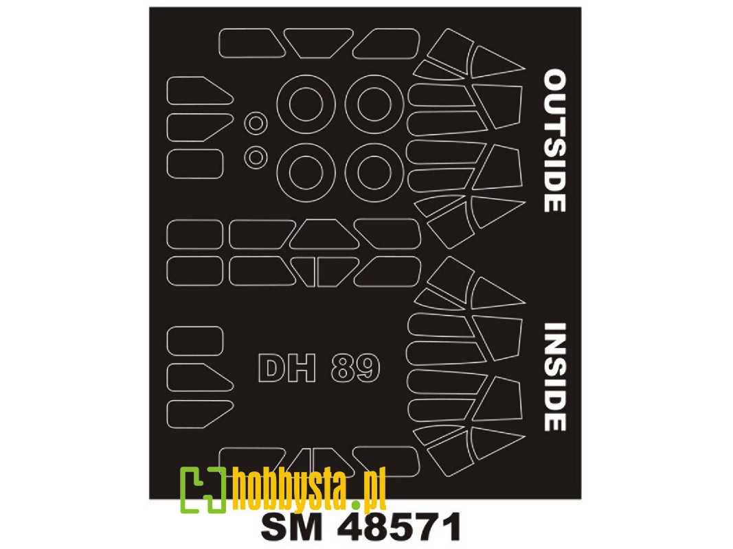 De Havilland Dh-89 Dragon Rapide - Mini Paint Mask Set (For Armory Kits) - image 1 De Havilland Dh-89 Dragon Rapide - Mini Paint Mask Set (For Armory Kits) - image 1