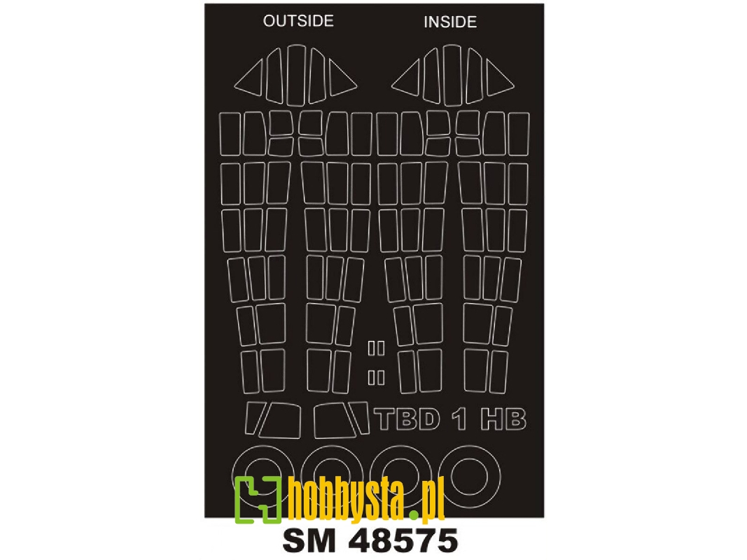 Douglas Tbd-1 Devastator - Mini Paint Mask Set (For Hobby Boss Kits) - image 1 Douglas Tbd-1 Devastator - Mini Paint Mask Set (For Hobby Boss Kits) - image 1
