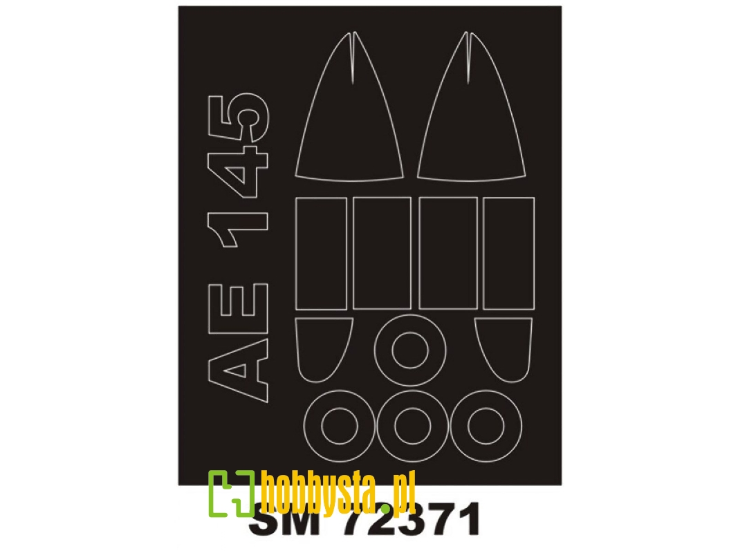 Aero Ae-145 - Mini Paint Mask Set (For Kovozavody Prostejov Kits) - image 1