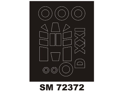 Fokker D.Xxi - Mini Paint Mask Set (For Special Hobby Kits) - image 1