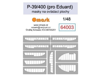 P-39/P-400 Masks For Control Surfaces (For Eduard) - image 1