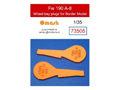 Focke Wulf Fw-190 A-8 - Wheel Bay Plugs (For Border Model Kits) - image 1