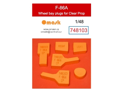 North American F-86 A - Wheel Bay Plugs (For Clear Prop Kits) - image 1