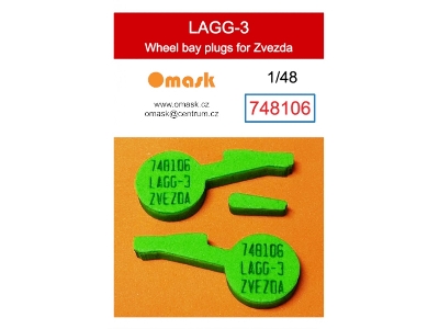 Lagg-3 - Wheel Bay Plugs (For Zvezda Kits) - image 1