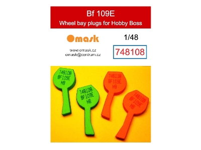 Messerschmitt Bf-109 E - Wheel Bay Plugs (For Hobby Boss Kits) - image 1