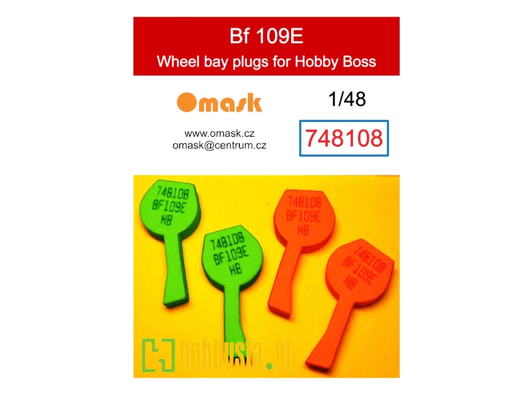 Messerschmitt Bf-109 E - Wheel Bay Plugs (For Hobby Boss Kits) - image 1