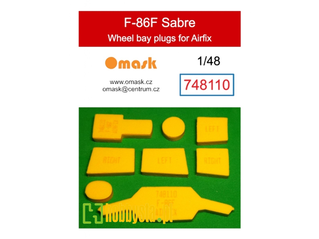 North American F-86 F Sabre - Wheel Bay Plugs (For Airfix Kits) - image 1