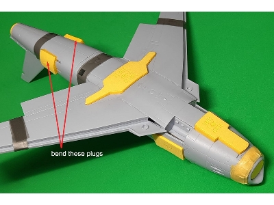 North American F-86 F Sabre - Wheel Bay Plugs (For Airfix Kits) - image 2