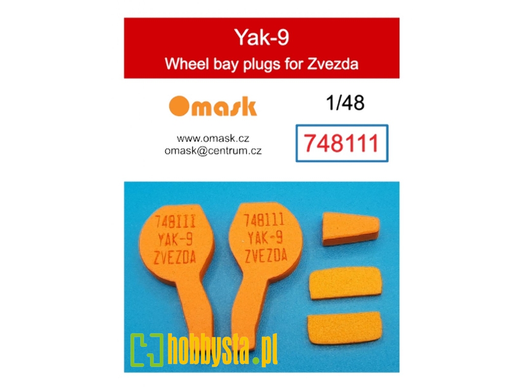 Yakovlev Yak-9 - Wheel Bay Plugs (For Zvezda Kits) - image 1