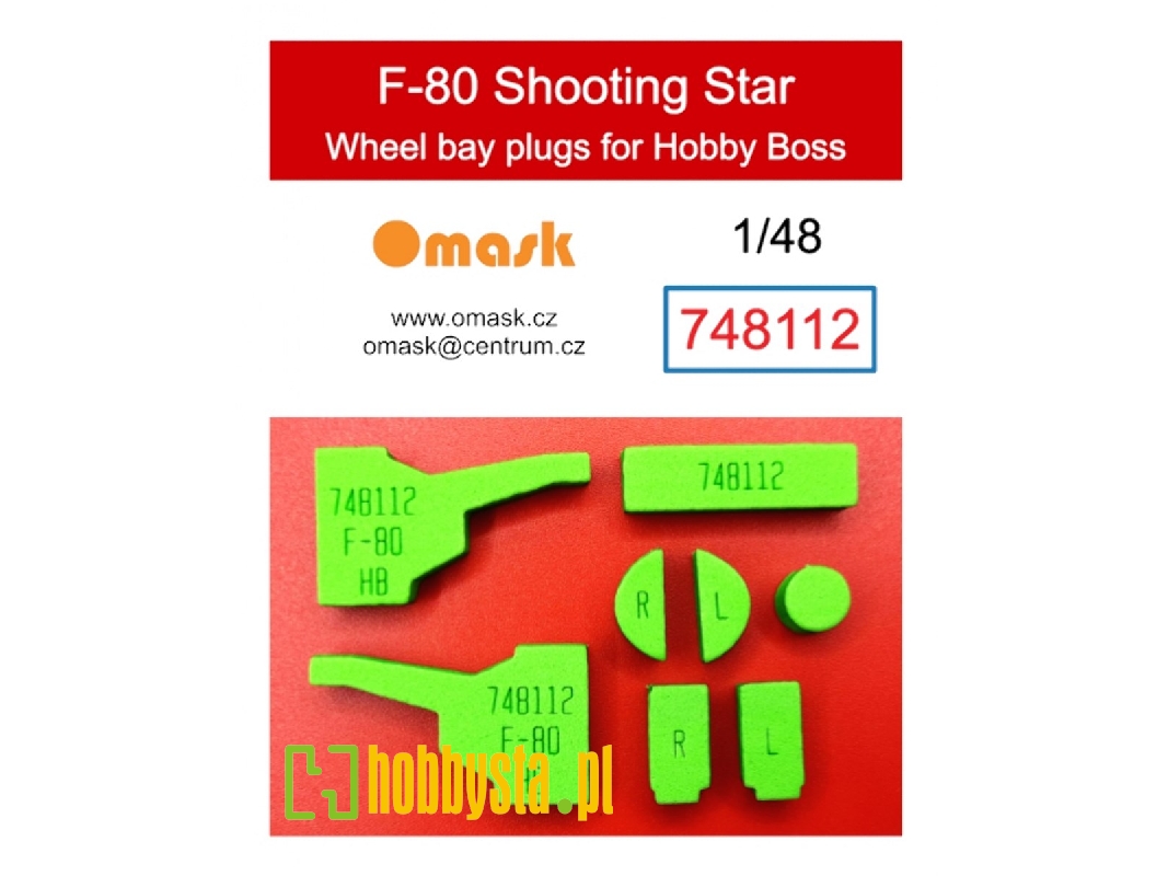 Lockheed F-80 Shooting Star - Wheel Bay Plugs (For Hobby Boss Kits) - image 1