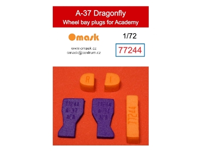 Cessna A-37 Dragonfly - Wheel Bay Plugs (For Academy Kits - image 1