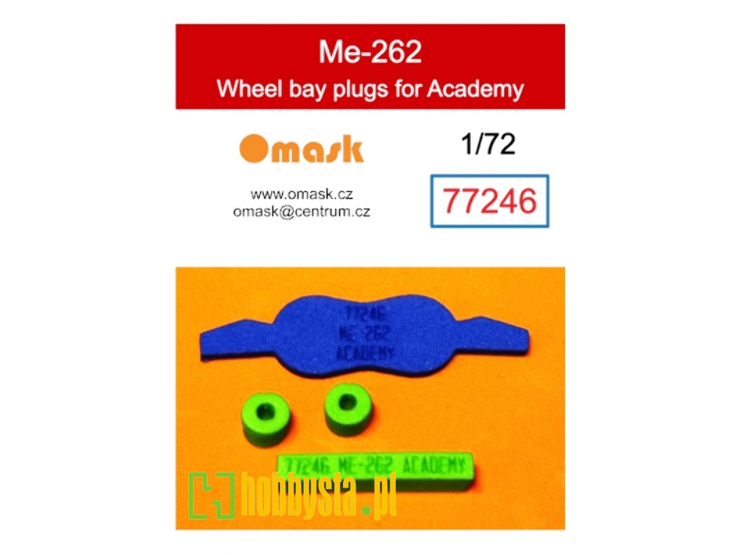 Messerschmitt Me-262 - Wheel Bay Plugs (For Academy Kits) - image 1