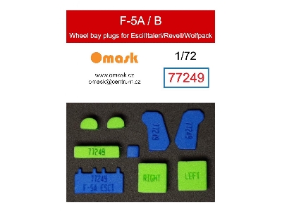 Northrop F-5 A/B - Wheel Bay Plugs (For Esci, Italeri / Revell And Wolfpack Kits) - image 1