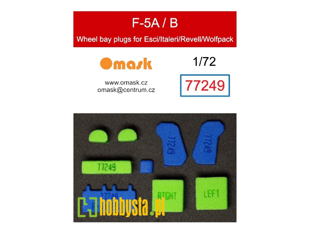 Northrop F-5 A/B - Wheel Bay Plugs (For Esci, Italeri / Revell And Wolfpack Kits) - image 1