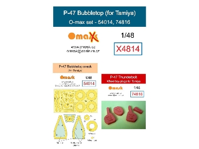 Republic P-47 Bubbletop - O-max Set (For Tamiya Kits) - image 1